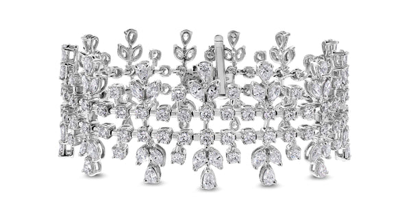 Eloise Diamond Bracelet (9.29 ct Diamonds) in White Gold
