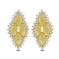 Golden Age Ear Studs (1.25 ct Diamonds) in Yellow Gold