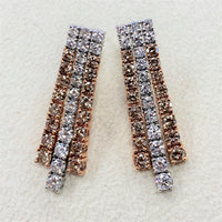 Lisa Rose Diamond Earrings (4.89 ct Diamonds) in Gold