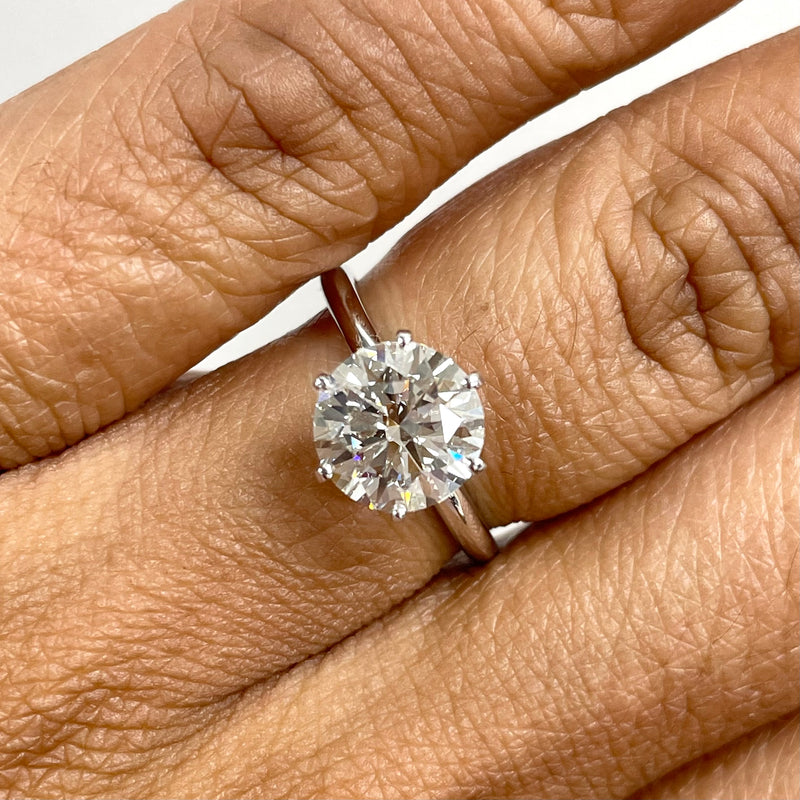 Beauvince GIA Carat Round H Internally Flawless Engagement