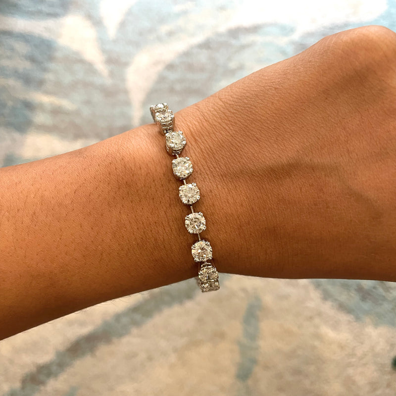 Regard Jewelry - 3 cttw Platinum Diamond Tennis Bracelet at