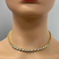 Beauvince Madeline Diamond Necklace (4.30 ct Diamonds) in Yellow Gold