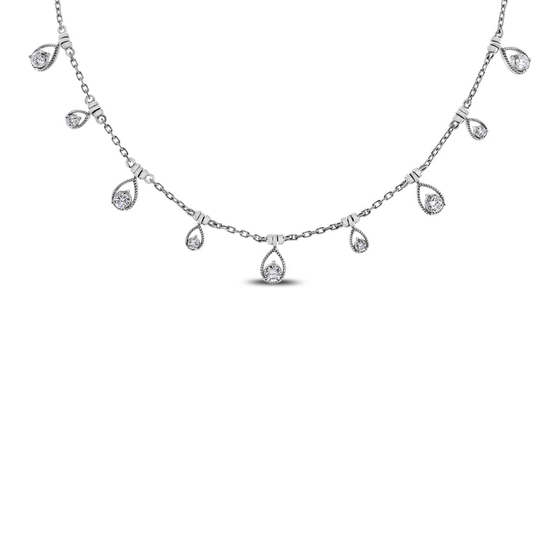 Drops of Jupiter Necklace (0.61 ct Diamonds) in Rose Gold