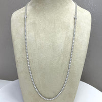 Tennis Opera Convertible Necklace (24.65 ct GH VVS-VS Diamonds) in 18K White Gold