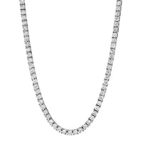 Tennis Necklace (11.38 ct GH VVS-VS Diamonds) in 18K White Gold