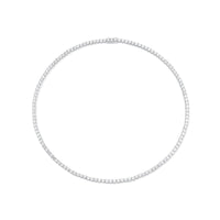 Beauvince Tennis Necklace (11.38 ct GH VVS-VS Diamonds) in 18K White Gold