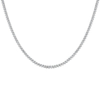 Tennis Necklace (11.64 ct GH VVS-VS Diamonds) in 18K White Gold