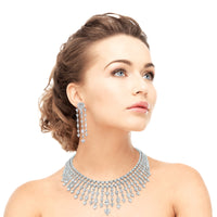 Hearts Collar Necklace (51.25 ct Diamonds) in White Gold
