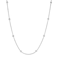 Diamonds by the Yard Station Necklace (0.86 ct Diamonds) in White Gold