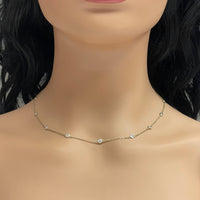 Diamonds by the Yard Station Necklace (1.30 ct Diamonds) in Yellow Gold