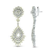 Lola Diamond Necklace & Earring Suite (31.39 ct Diamonds) in White Gold