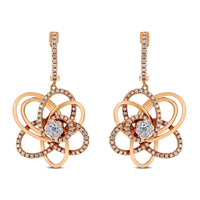 Bloom Diamond Earrings & Ring Set (1.35 ct Diamonds) in Rose Gold