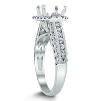 Silvana Engagement Setting for a 2 ct Round (0.94 ct Diamonds) in White Gold