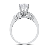 Brilliance Engagement Ring (1.19 ct Round GI1 EGLUSA Diamond) in White Gold