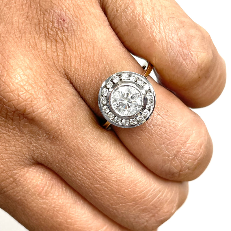 Generations Engagement Ring (1.06 Round FI1 EGLUSA Diamond) in Gold