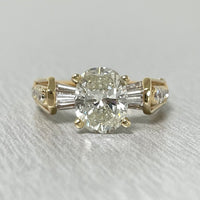 Cynthia Engagement Ring (1.62 ct Oval Diamond) in Yellow Gold