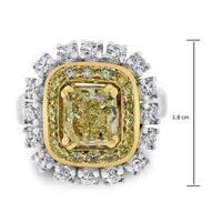 Genevieve Yellow Diamond Cocktail Ring (3.08 ct Diamonds) in Gold