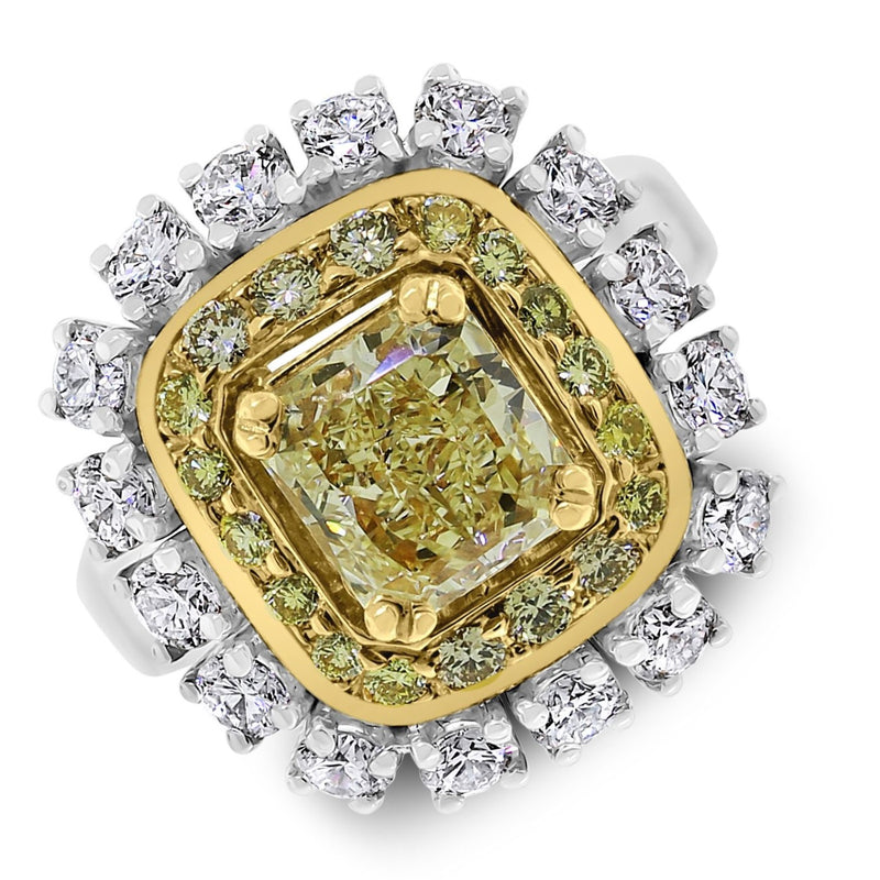 Genevieve Yellow Diamond Cocktail Ring (3.08 ct Diamonds) in Gold