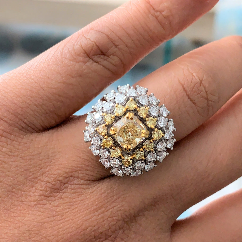 Designer Diamond Cocktail ring in Platinum for Women JL PT R 009 –  Jewelove.US