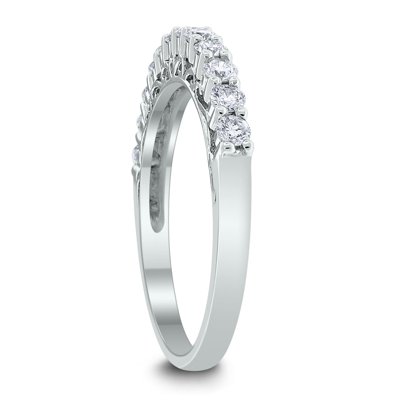 Princess Engagement Setting Bridal Set for a 1 ct Princess Cut (1.00 ct Diamonds) in White Gold