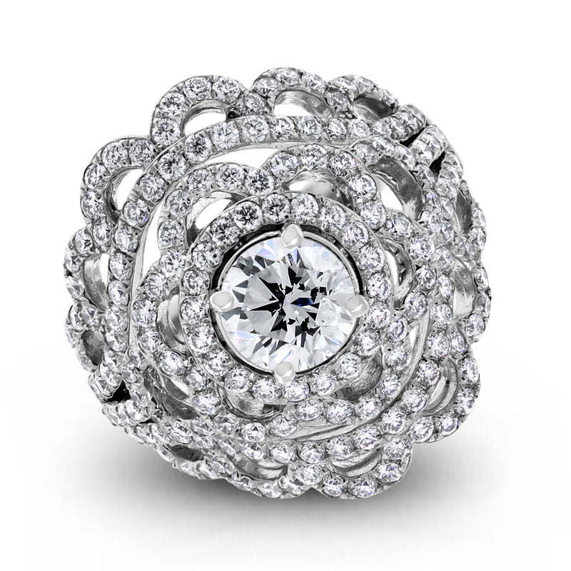 Rebecca Diamond Ring (2.21 ct Diamonds) in White Gold