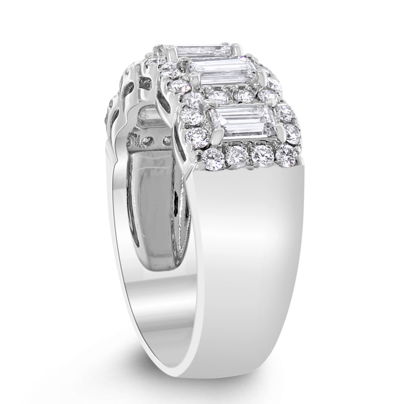 Alina Halo Diamond Ring (1.41 ct Diamonds) in White Gold