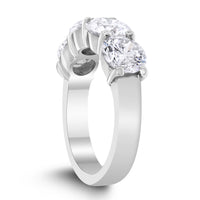4 Stone Diamond Ring (3.94 ct Diamonds EGLUSA) in White Gold