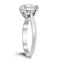 Solitaire Engagement Ring (3.01 ct Round JSI1 GIA Diamond) in Platinum