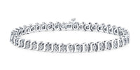 S-Link Diamond Bracelet (1.00 ct Diamonds) in White Gold