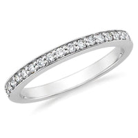 3/5th Way Channel Diamond Band (0.25 ct Diamonds) in White Gold
